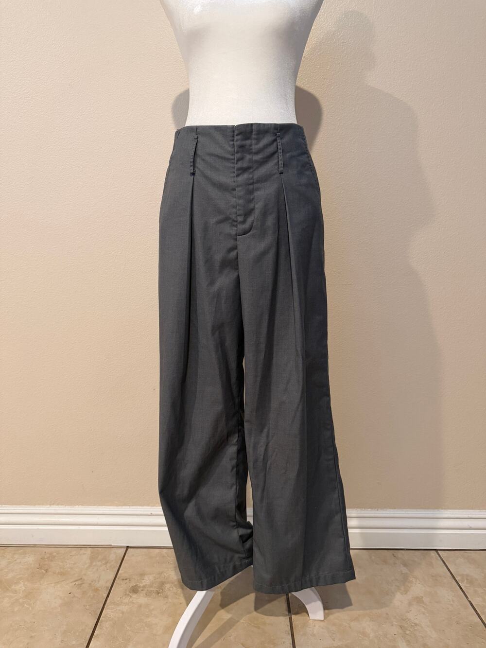 Commense Gray Wide Leg Dress Pants